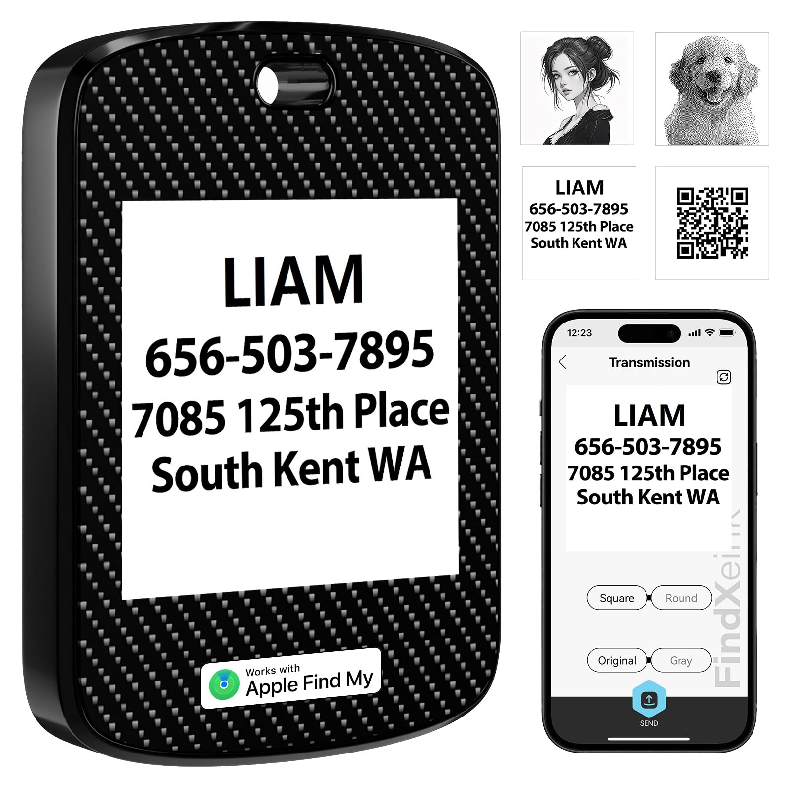 Amazon.com: FindXeink E-Ink Finder Tag, Tracker for Apple